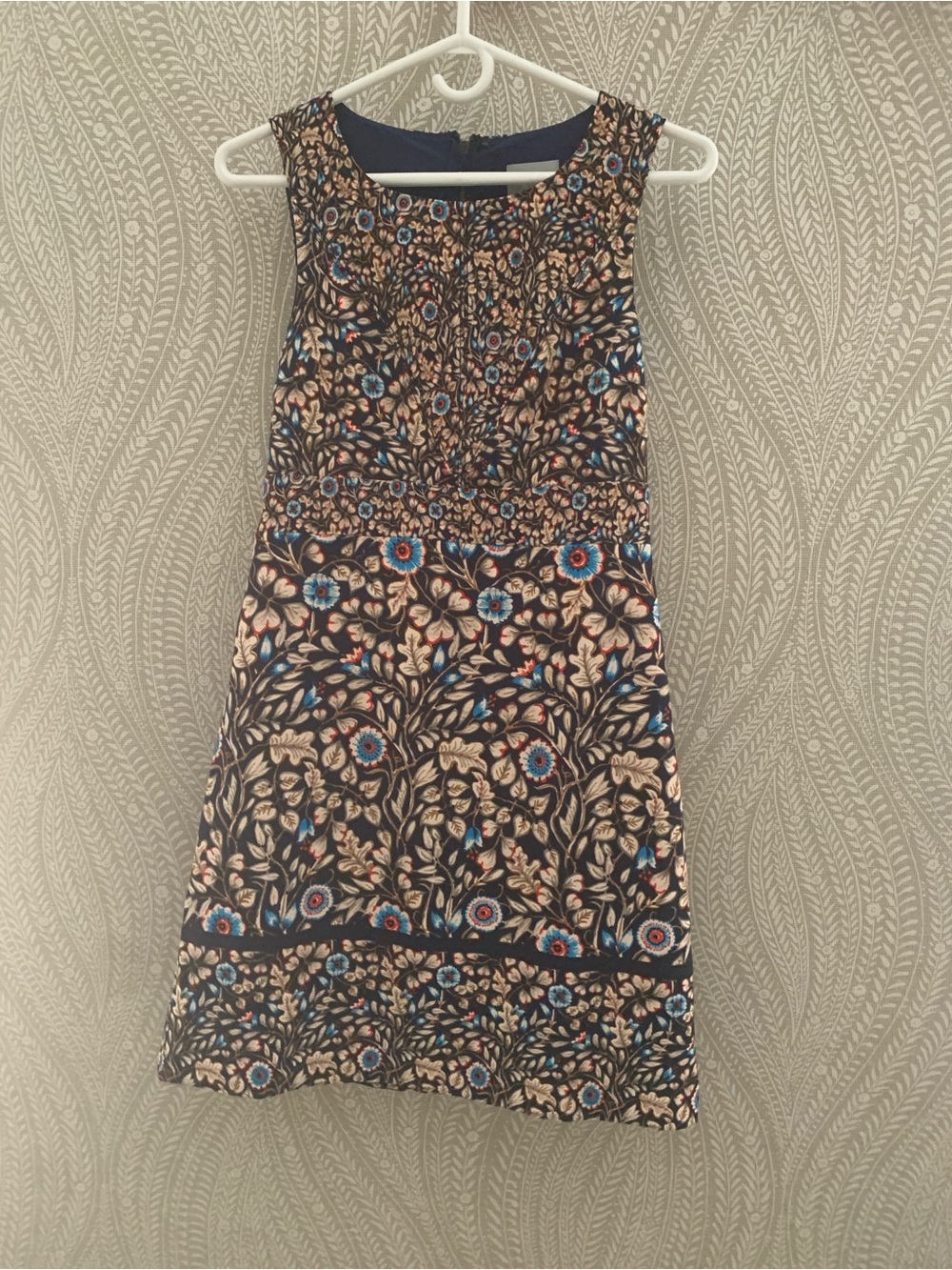Maeve Navy Floral Sleeveless Mini Dress